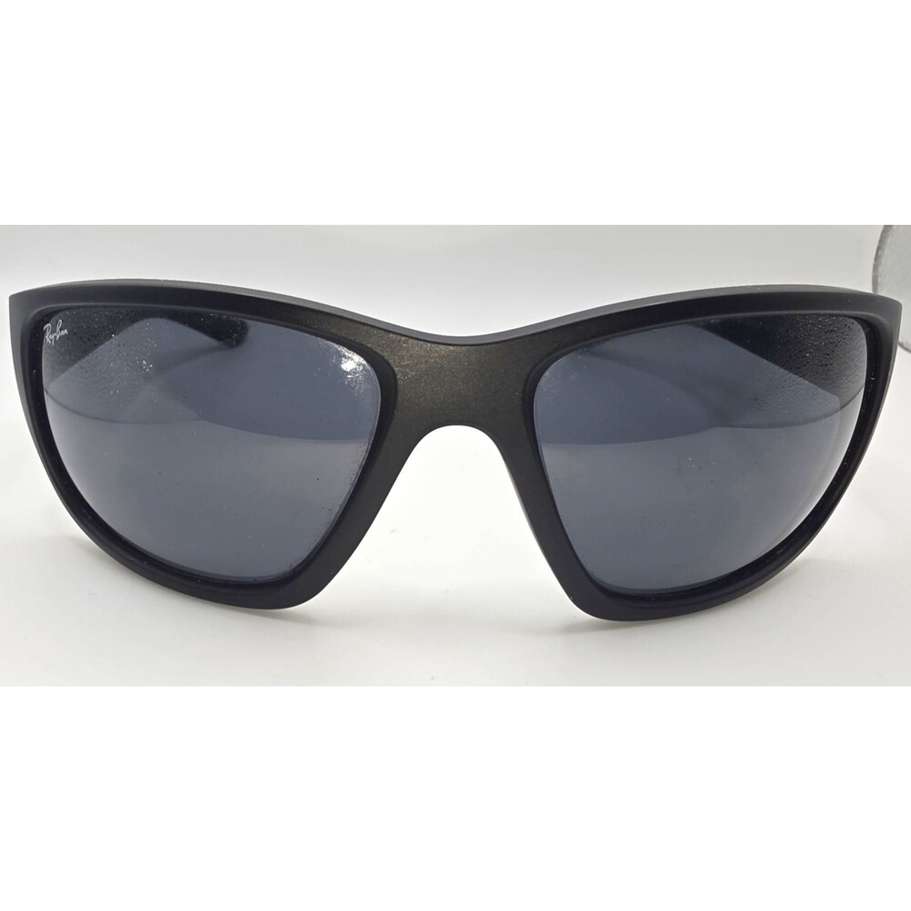 Ray-Ban RB4300 601-S/R5 63-18 Matte Black Blue Gray Sunglasses Made Italy